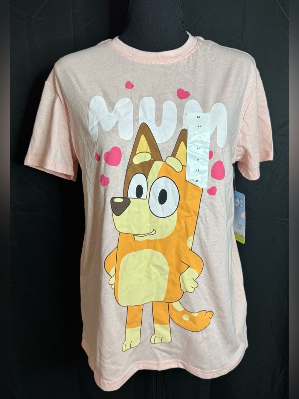 ✨🆕 Bluey Hearts Mum Adult Oversized Tee Size XS